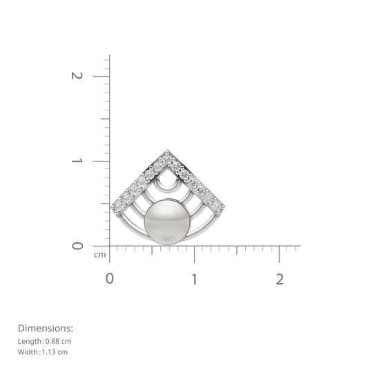 Verge Pearl & 92.5 Silver Earrings