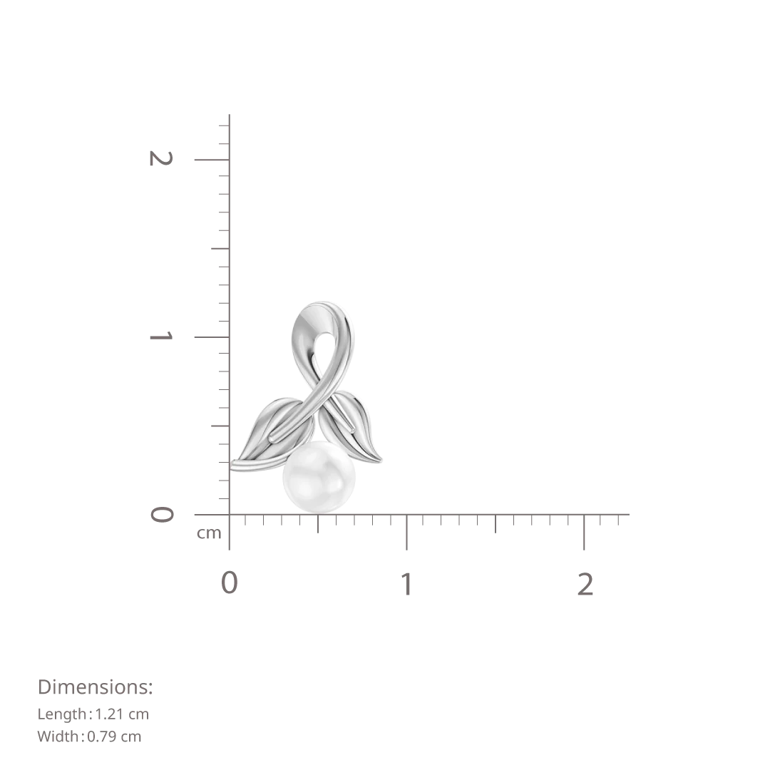Lira Pearl & 92.5 Silver Studs Earrings