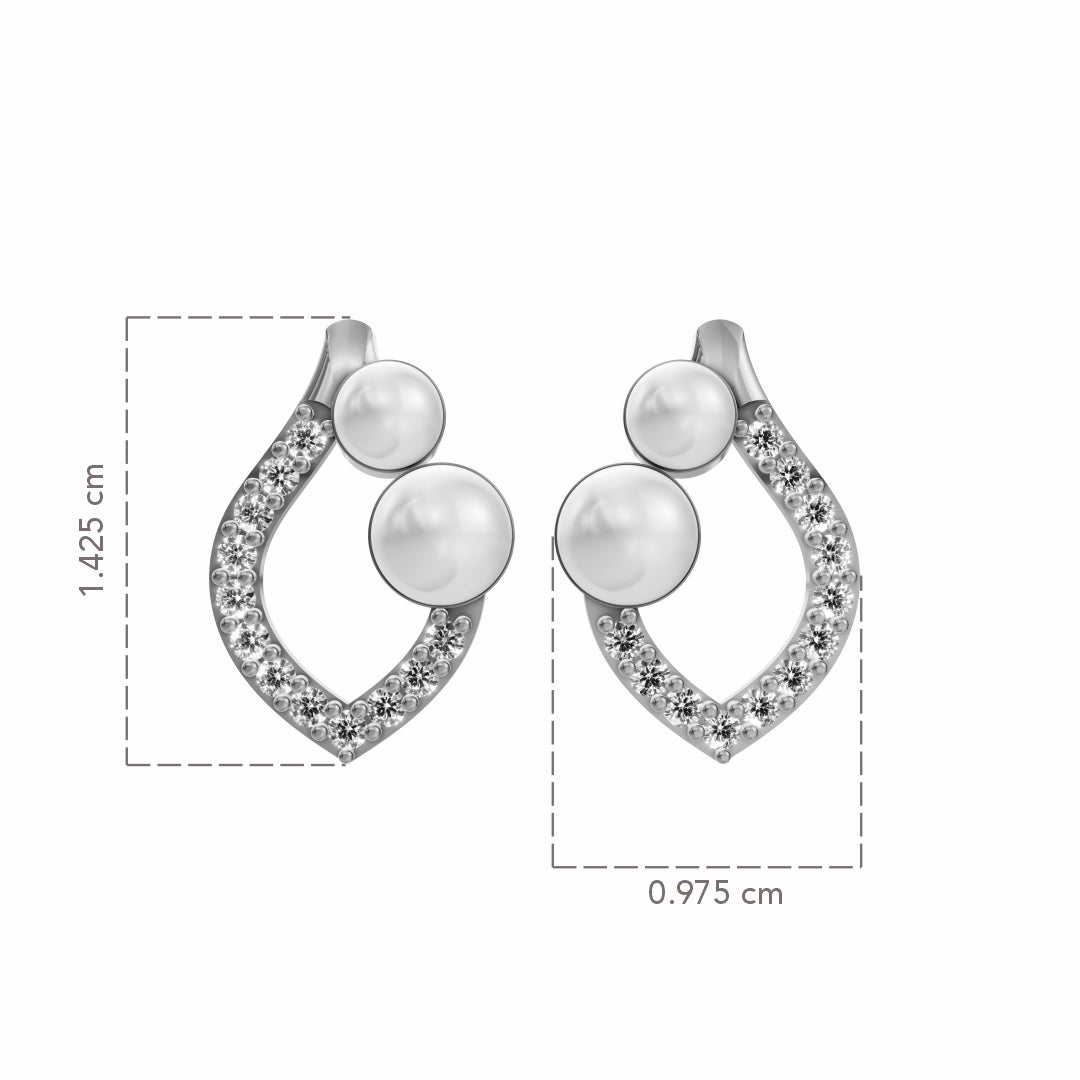Radiance Pearl & 92.5 Silver Earrings