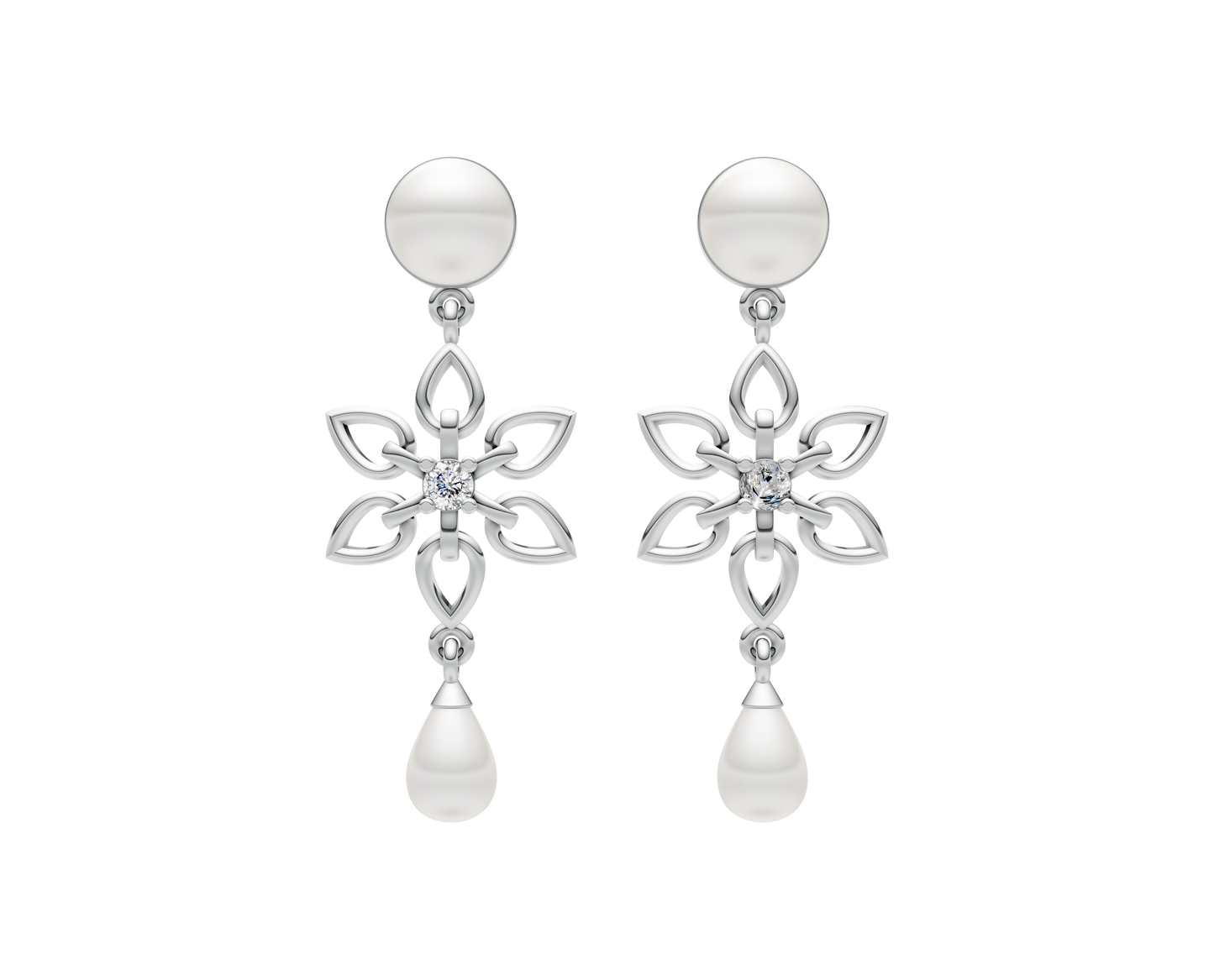 Jasmine 92.5 Silver & Freshwater Pearl Earrings