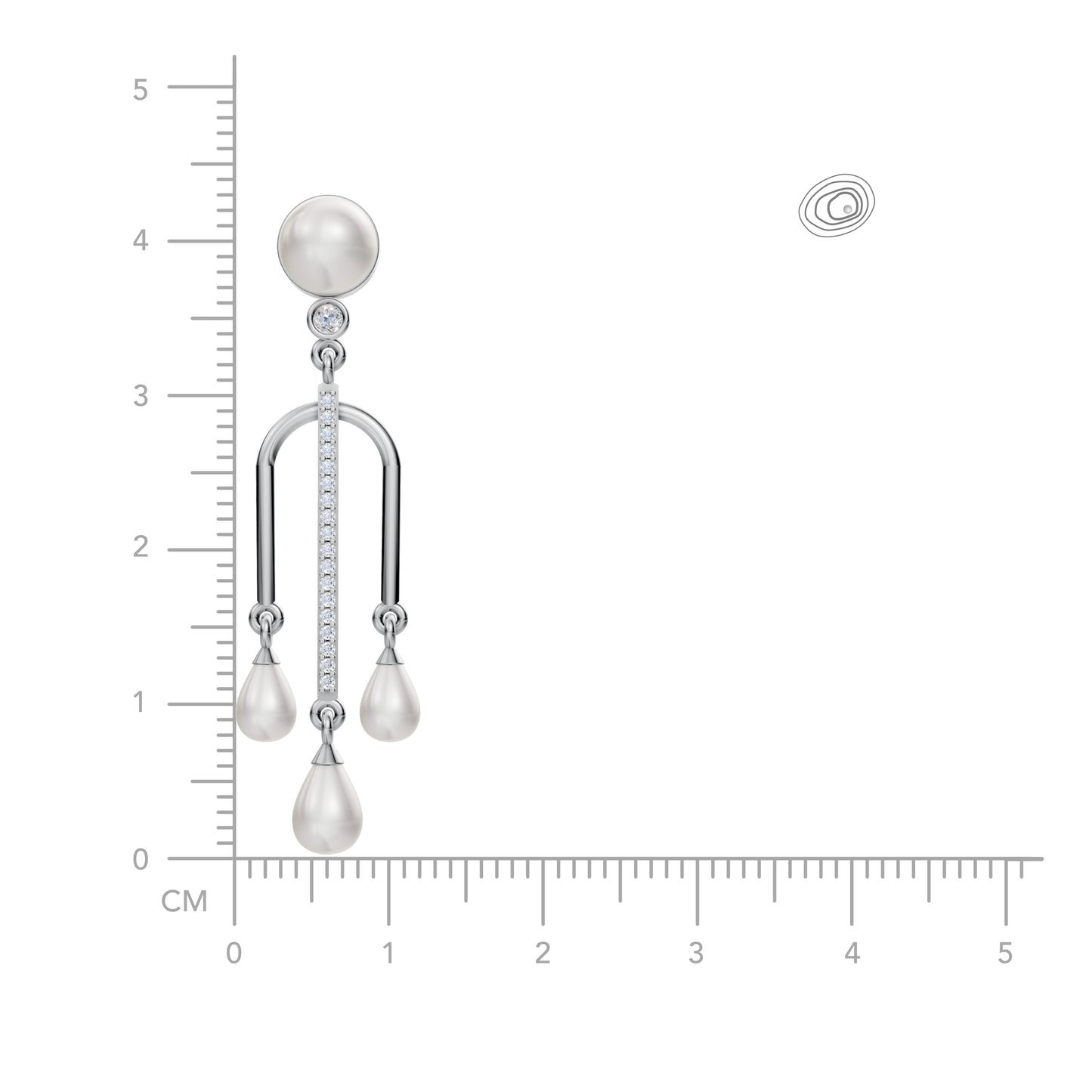 Drop earring for women with silver925 purity jewellery by Sohvii