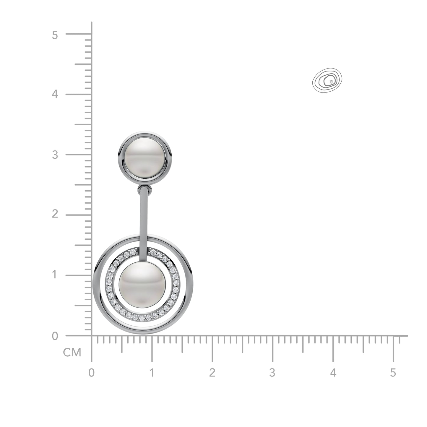 Cirina 92.5 Silver & Freshwater Pearl Earrings - ER 1244