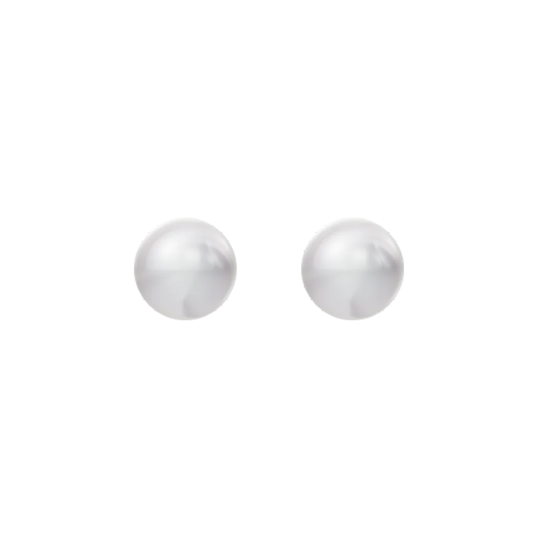 Classic Pearl Solitaire & 92.5 Silver Studs Earrings