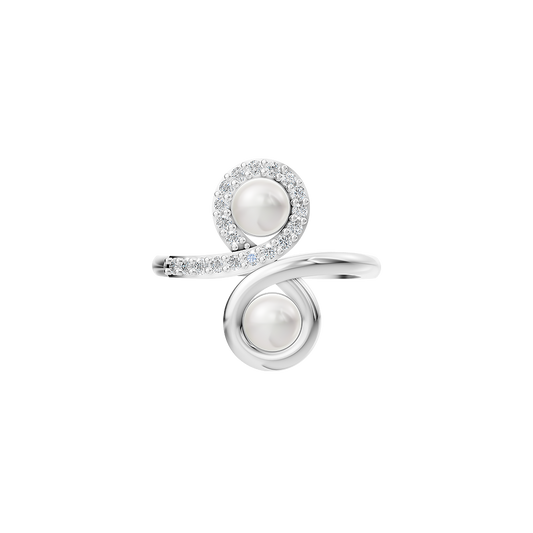 Radiance Pearl & 92.5 Silver Finger Ring