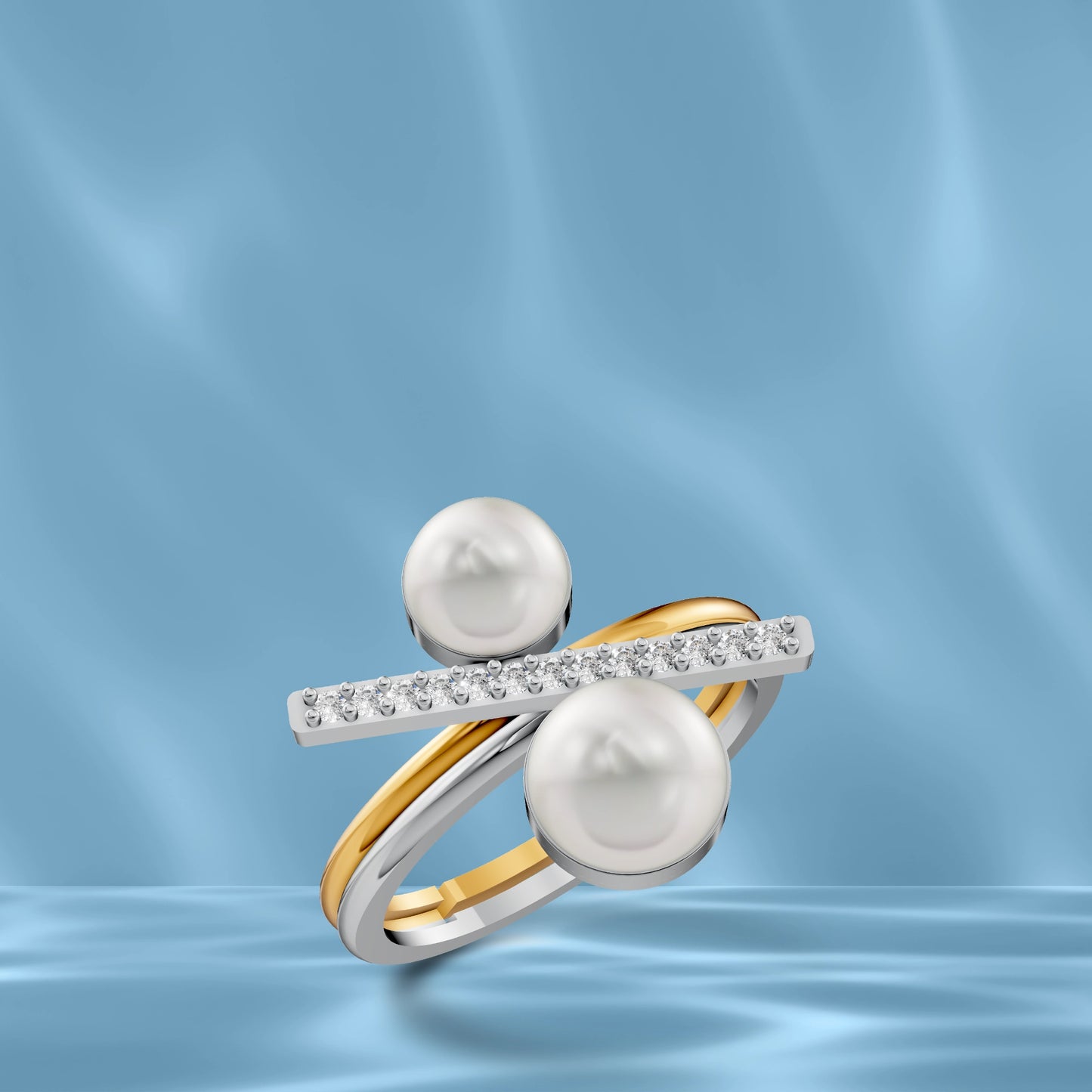 Rayna 92.5 Silver Gold Plated Ring Stylish Women’s Finger Jewellery
