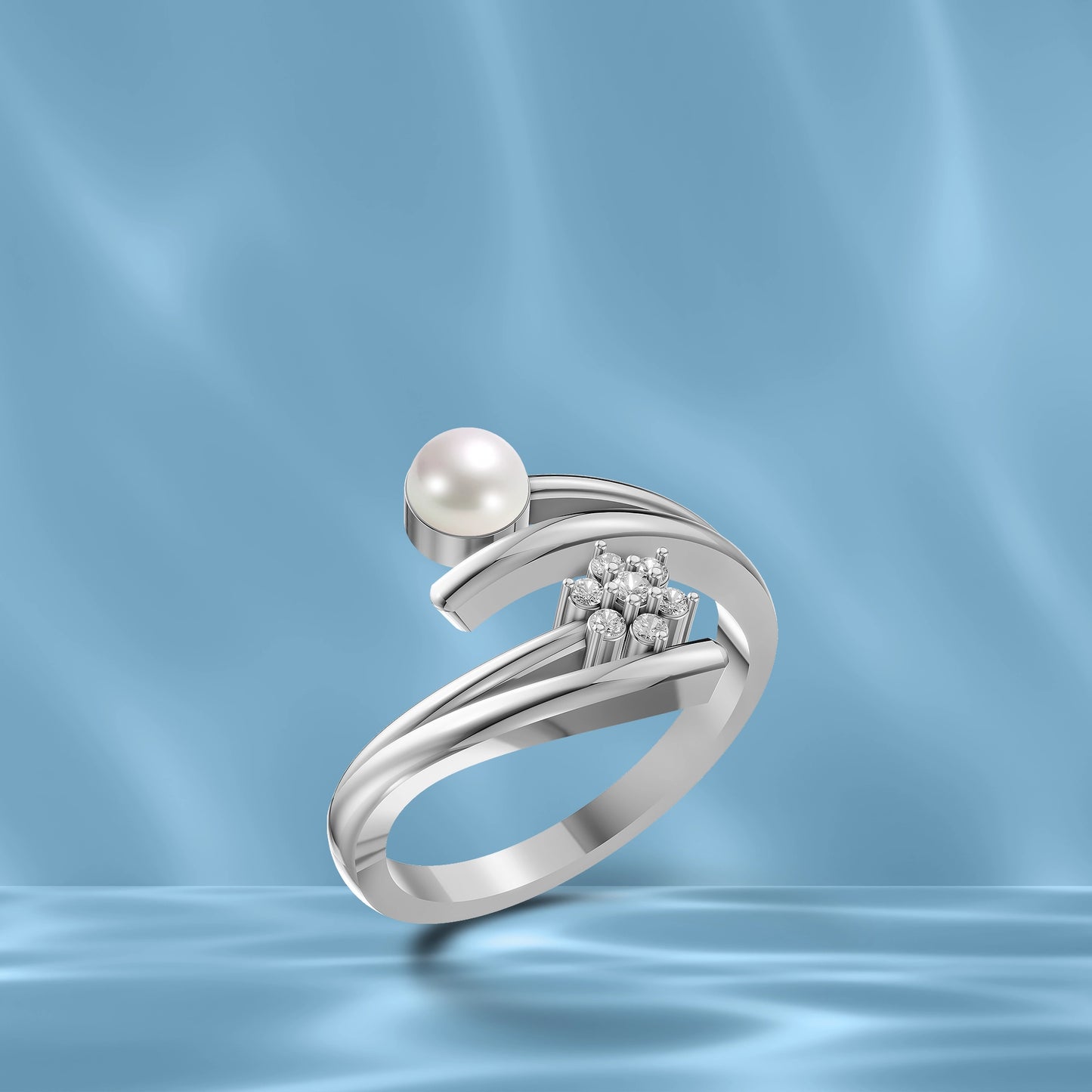 Yana Pearl & 92.5 Silver Finger Ring
