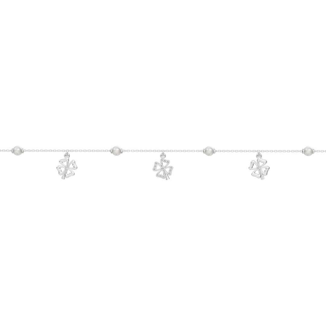 Flora Freshwater Pearls & 92.5 Silver Bracelet