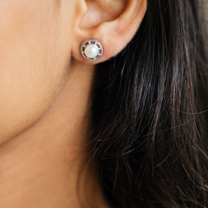 Encira Freshwater pearl & 92.5 Silver Necklace Set