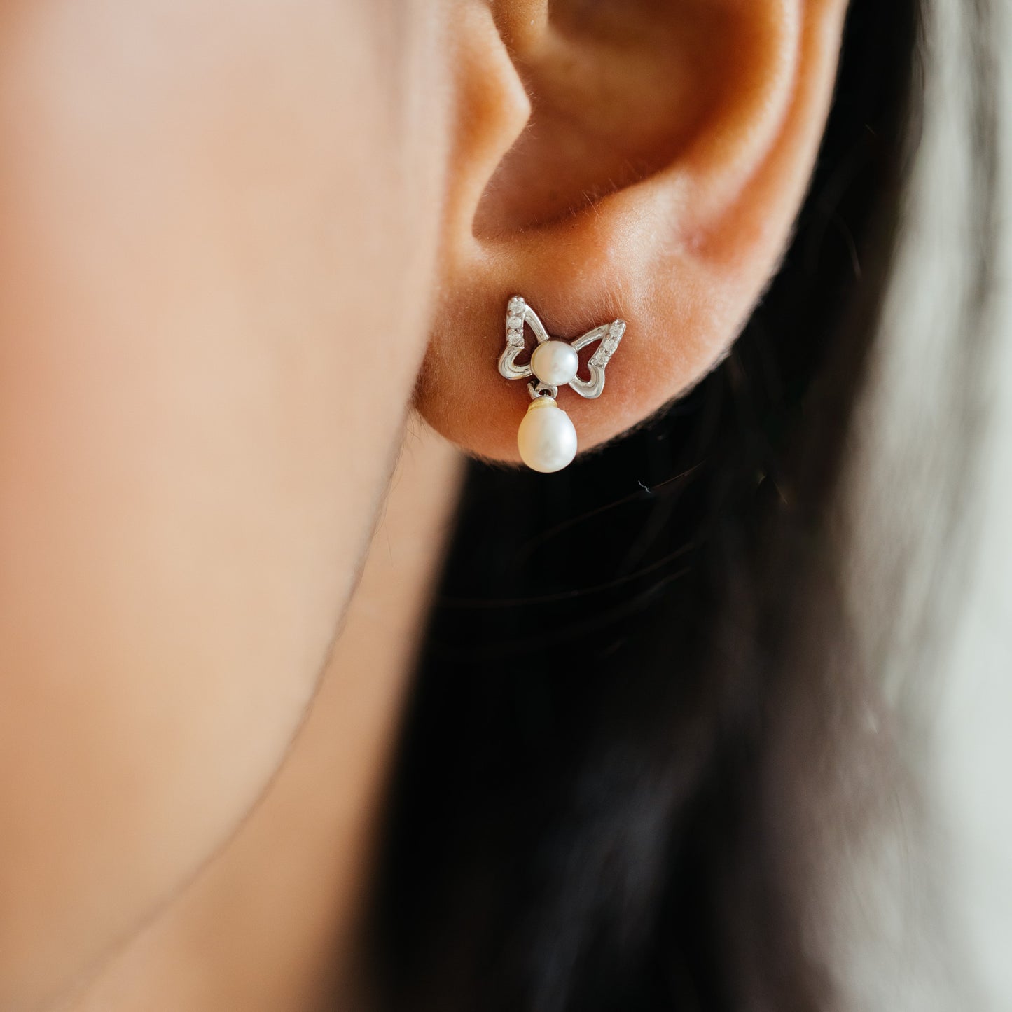 Gypsy Freshwater pearl & 92.5 Silver Necklace Set