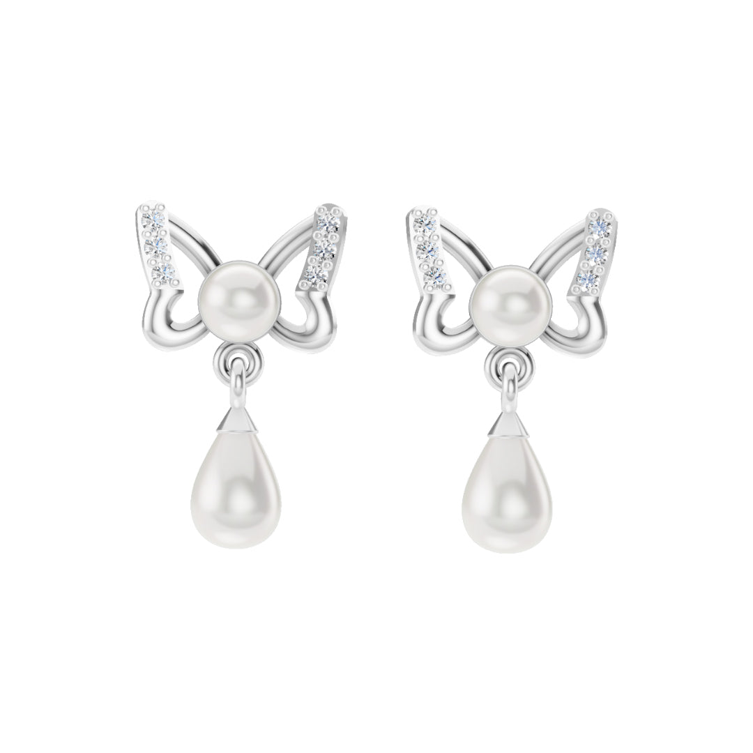 Gypsy Freshwater pearl & 92.5 Silver Necklace Set