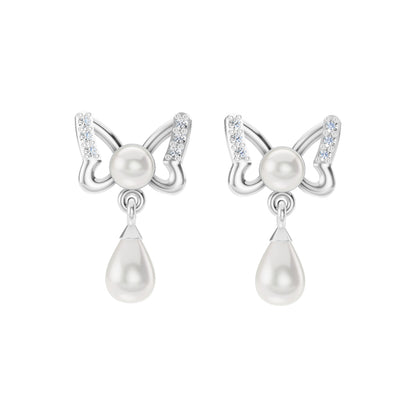 Gypsy Freshwater pearl & 92.5 Silver Necklace Set