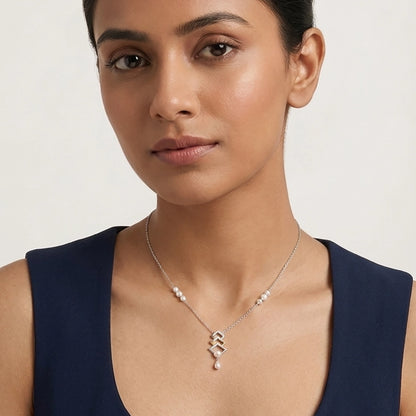 Tara pearl necklace set fashionable jewelry look