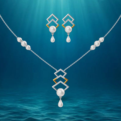Tara necklace set with premium gold plated finish