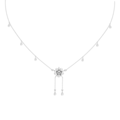 Floret Freshwater Pearls & 92.5 Silver Necklace