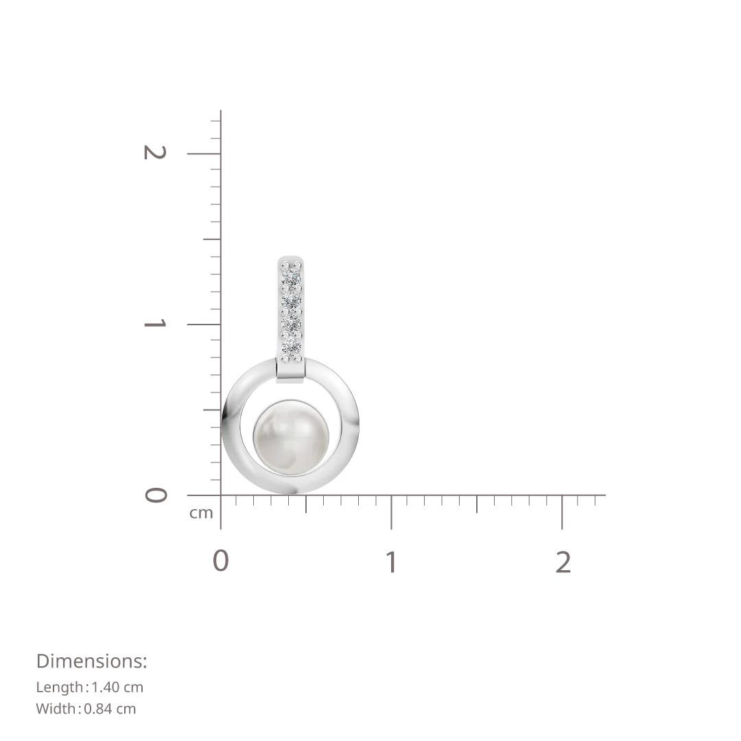 Orion Loop Pearl & 92.5 Silver Earrings
