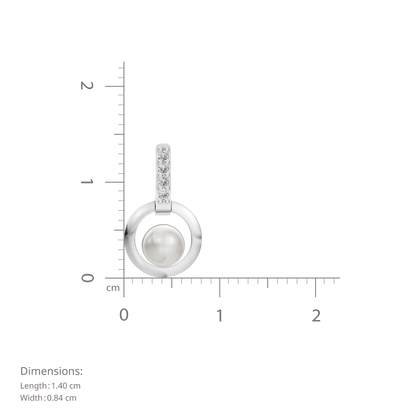 Orion Loop Pearl & 92.5 Silver Earrings