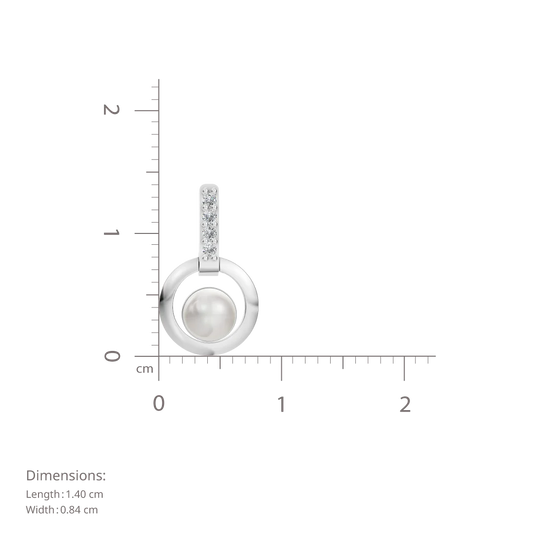 Orion Loop Pearl & 92.5 Silver Earrings