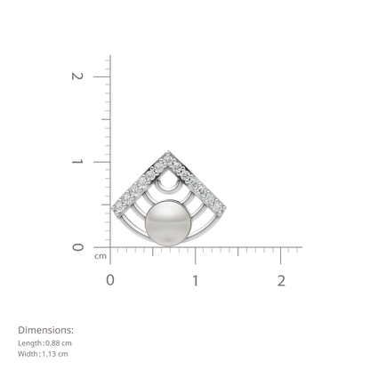 Verge Pearl & 92.5 Silver Earrings