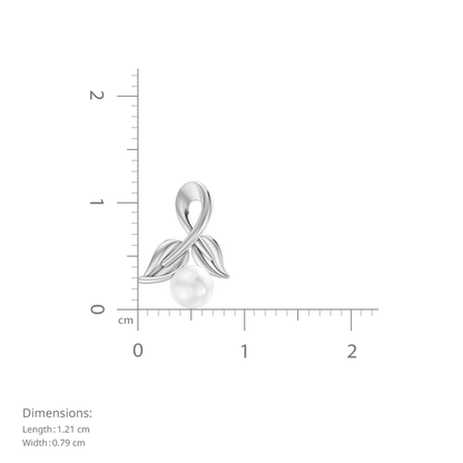Lira Pearl & 92.5 Silver Studs Earrings
