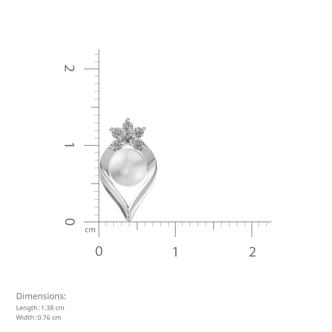 Pearlaire Pearl & 92.5 Silver Stud Earrings