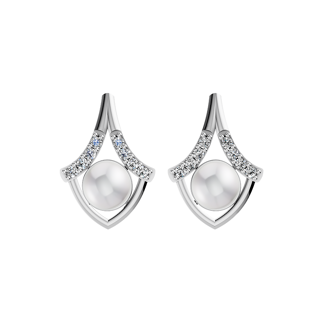 Statement Pearl & 92.5 Silver Earrings