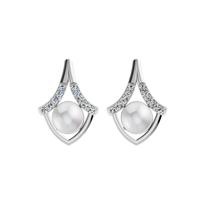 Statement Pearl & 92.5 Silver Earrings