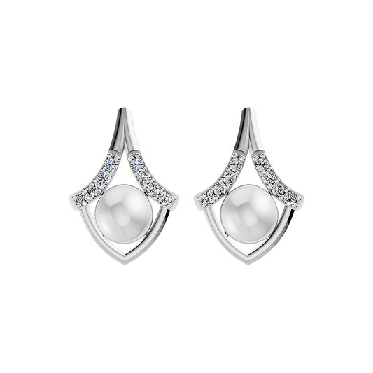 Statement Pearl & 92.5 Silver Earrings