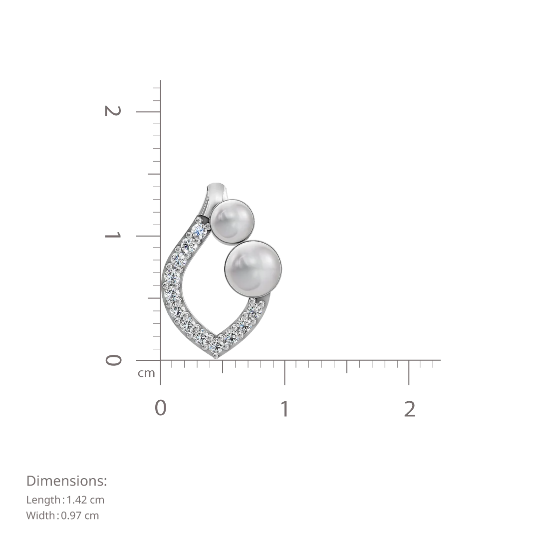 Radiance Pearl & 92.5 Silver Earrings