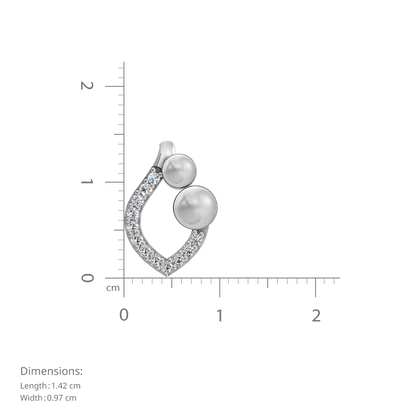 Radiance Pearl & 92.5 Silver Earrings