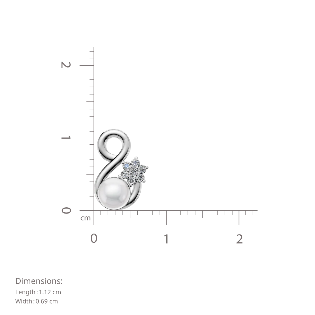 Infinity Pearl & 92.5 Silver Earrings