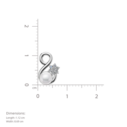 Infinity Pearl & 92.5 Silver Earrings