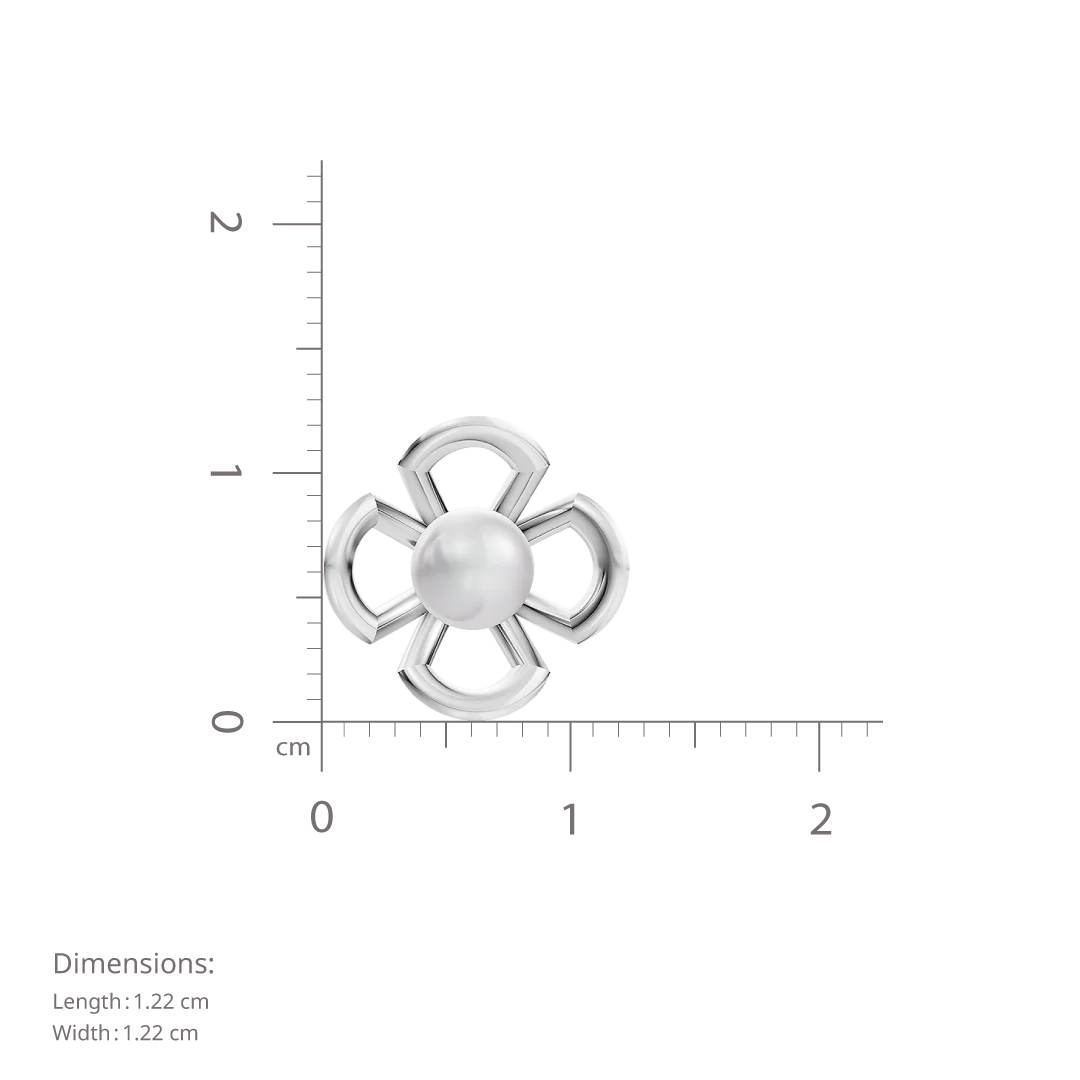 Everyday Pearls & 92.5 Silver Earrings