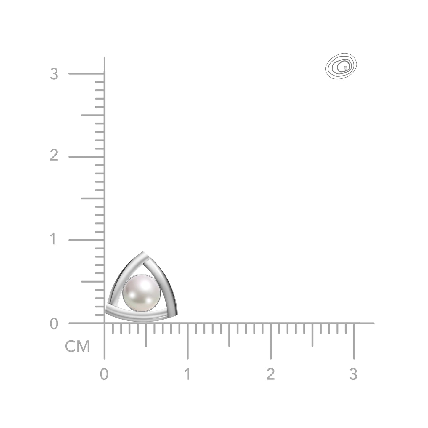 Tria pearl stud earrings modern jewelry styling