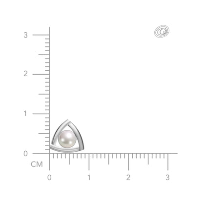 Tria pearl stud earrings modern jewelry styling