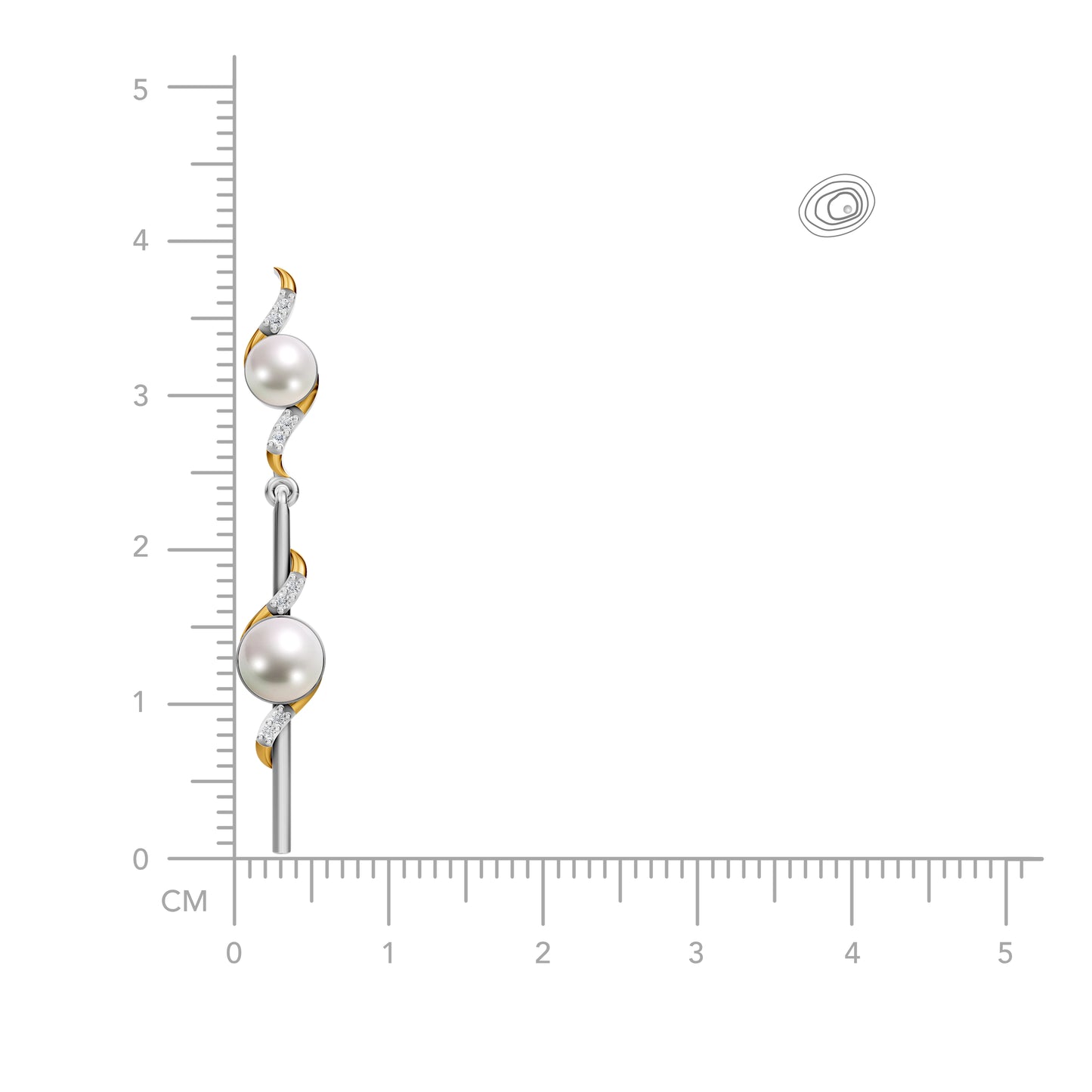 Dual tone gold and silver earrings for women for festive and office wear by Sohvii