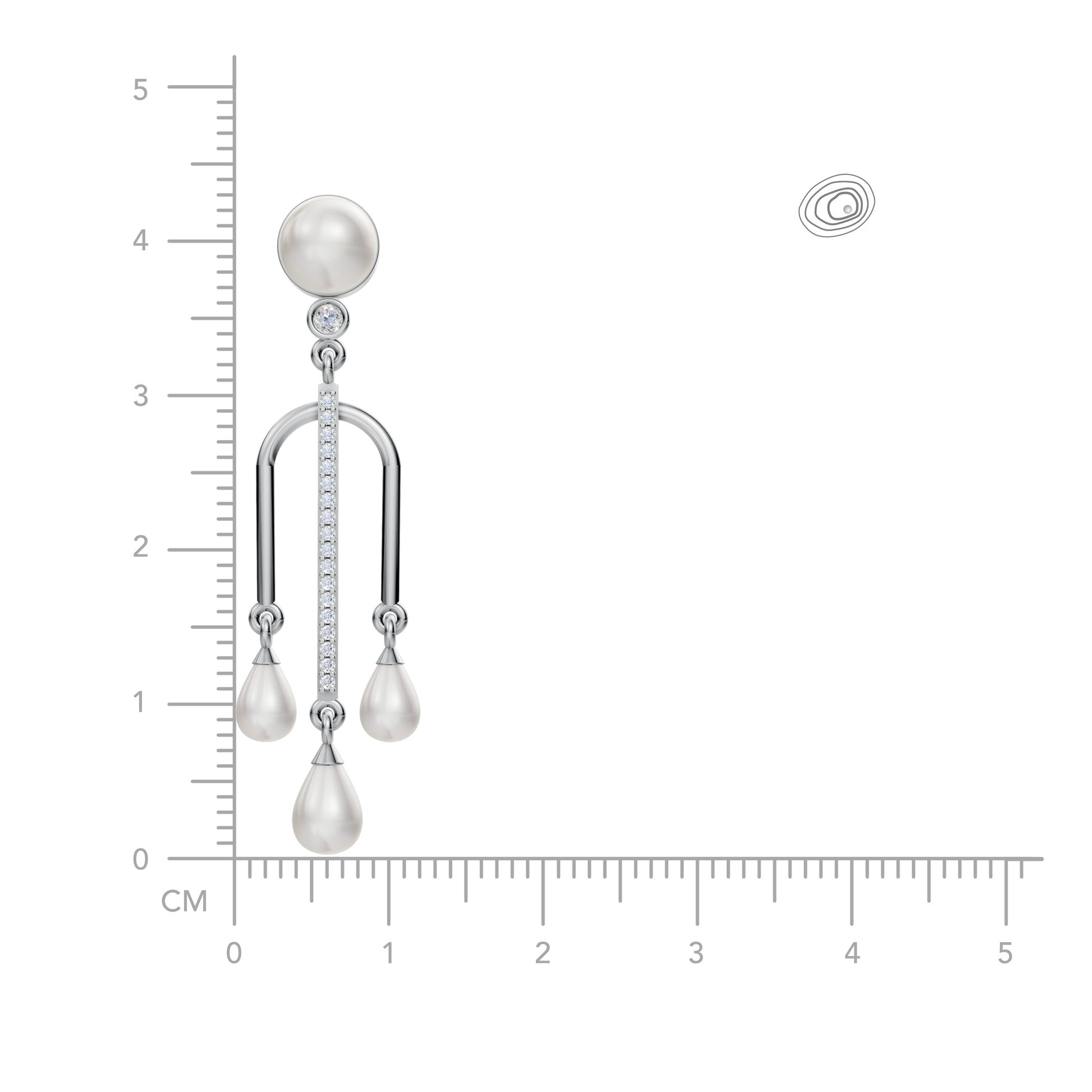 Drop earring for women with silver925 purity jewellery by Sohvii