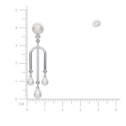Drop earring for women with silver925 purity jewellery by Sohvii