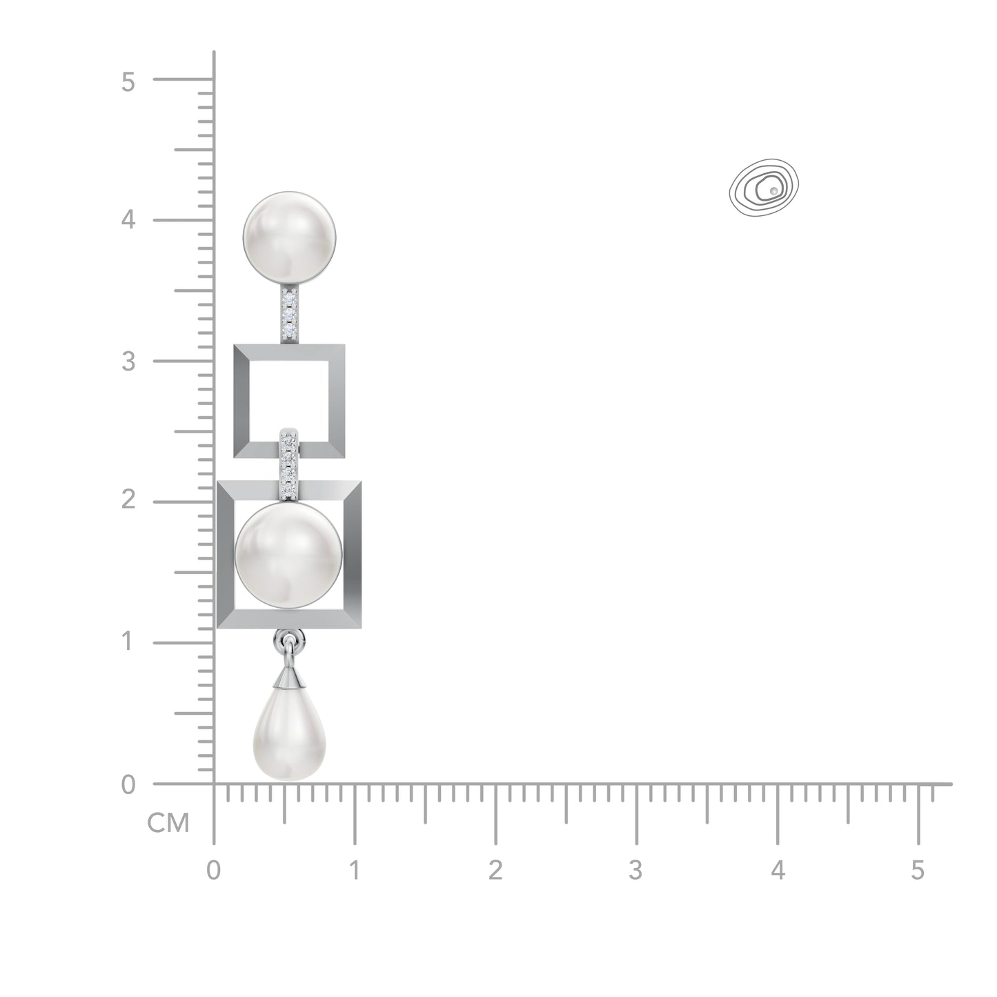 Align 92.5 silver freshwater pearl earrings