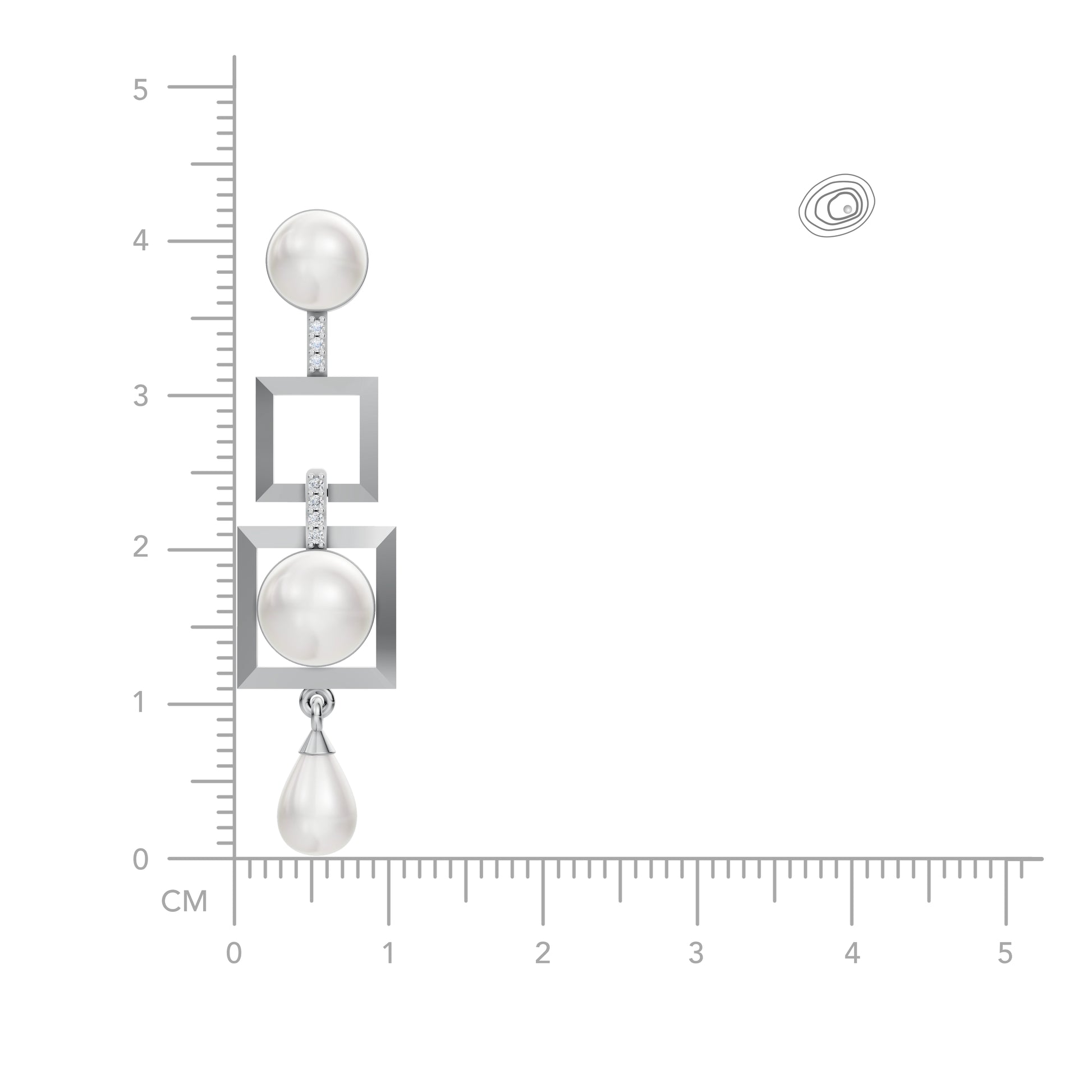 Align 92.5 silver freshwater pearl earrings