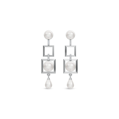 Align 92.5 silver freshwater pearl earrings