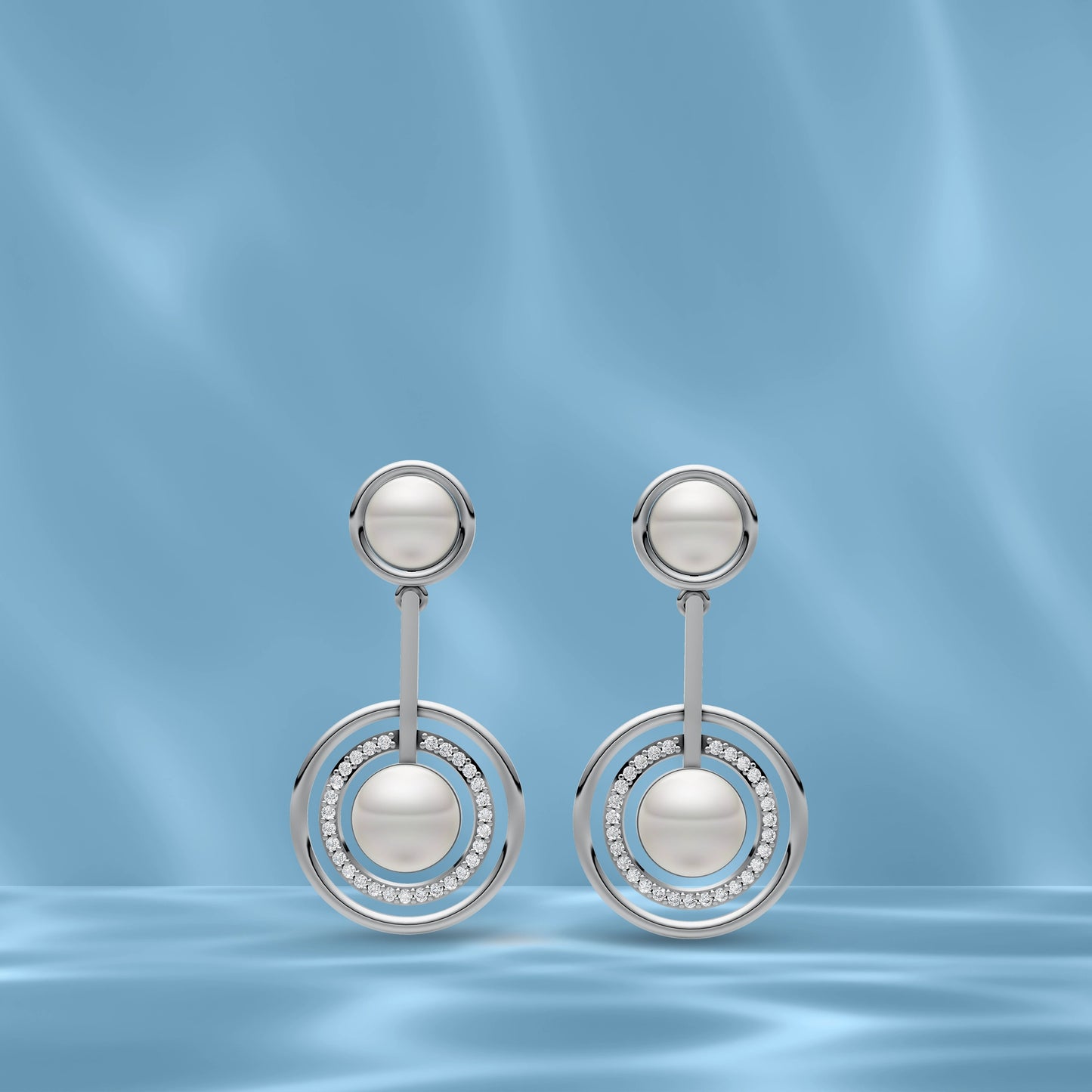 Cirina 92.5 Silver & Freshwater Pearl Earrings - ER 1244