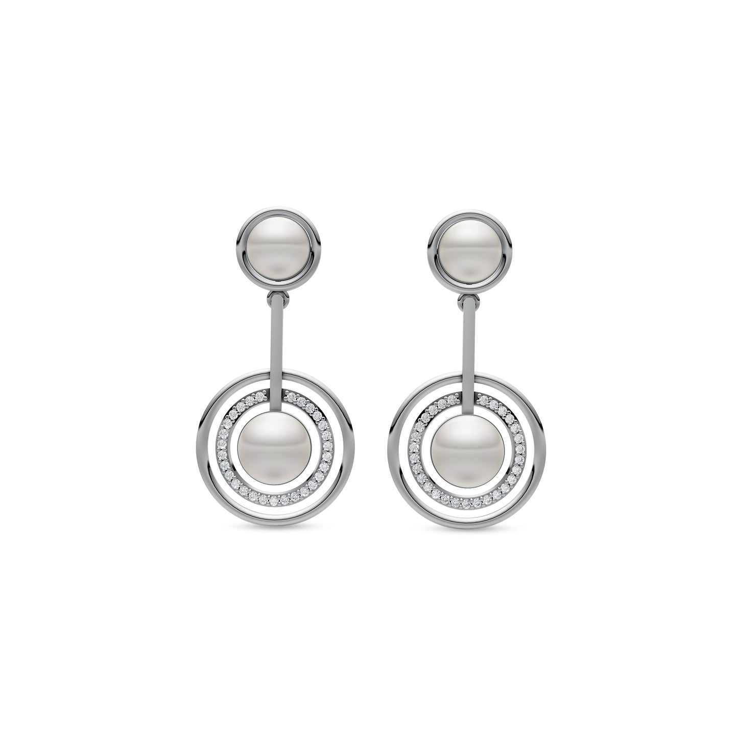 Cirina 92.5 Silver & Freshwater Pearl Earrings - ER 1244