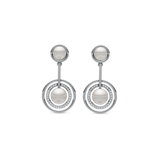 Cirina 92.5 Silver & Freshwater Pearl Earrings - ER 1244
