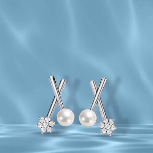 Liora 92.5 Silver & Freshwater Pearl Earrings
