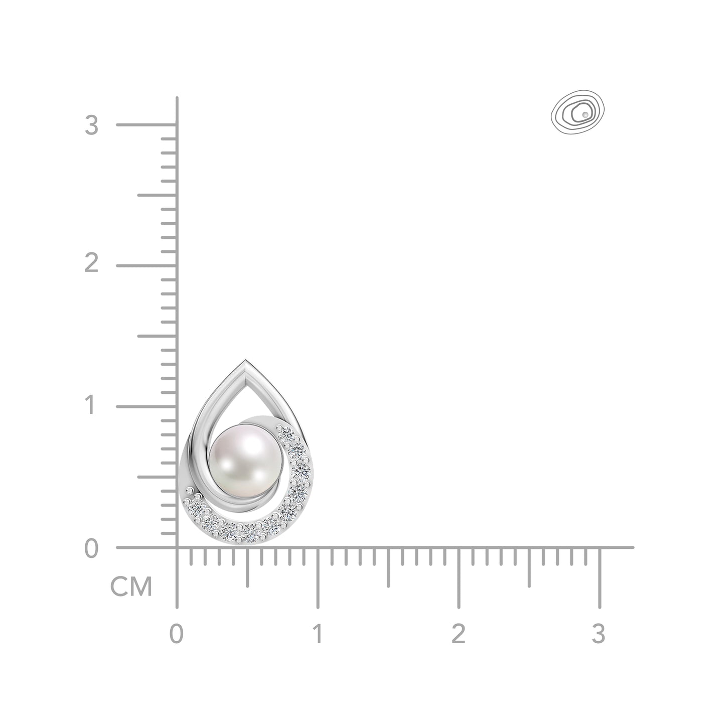 Pearlora Pearl & 92.5 Silver Stud Earrings