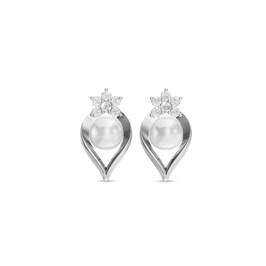 Pearlaire Pearl & 92.5 Silver Stud Earrings