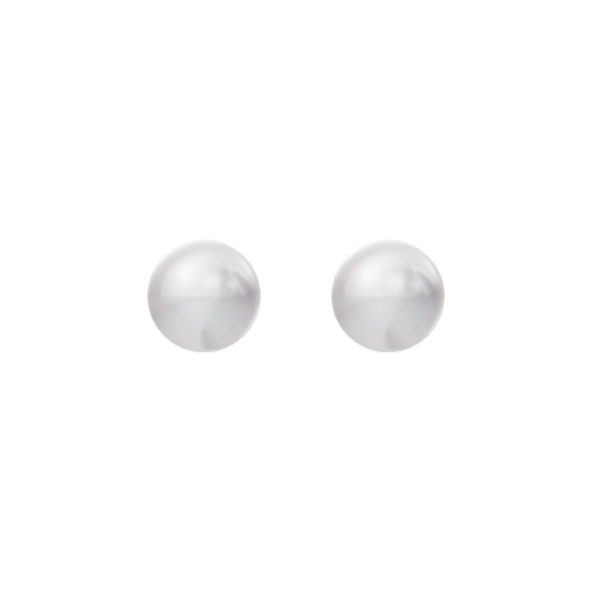 Classic Pearl Solitaire & 92.5 Silver Studs Earrings