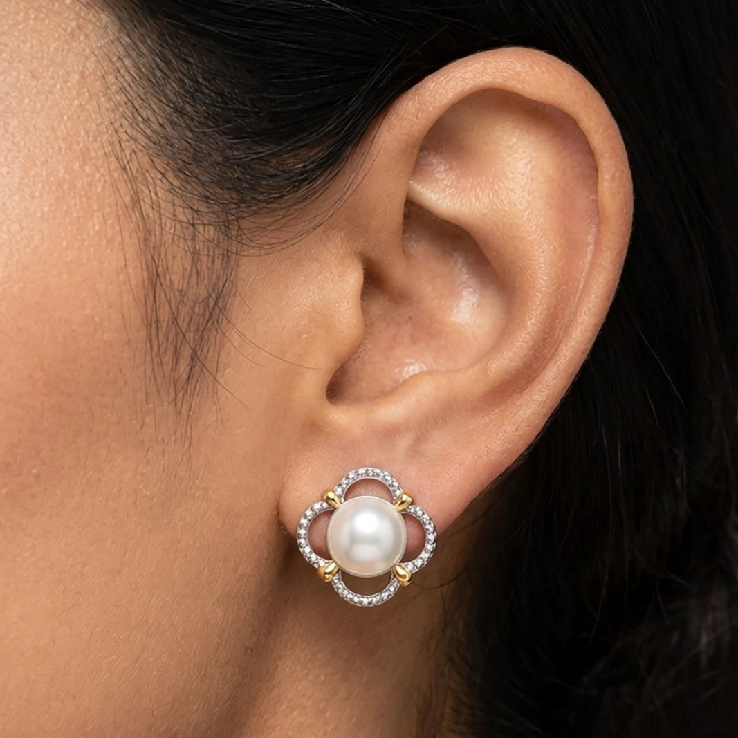 925 sterling silver pearl earring by Sohvii