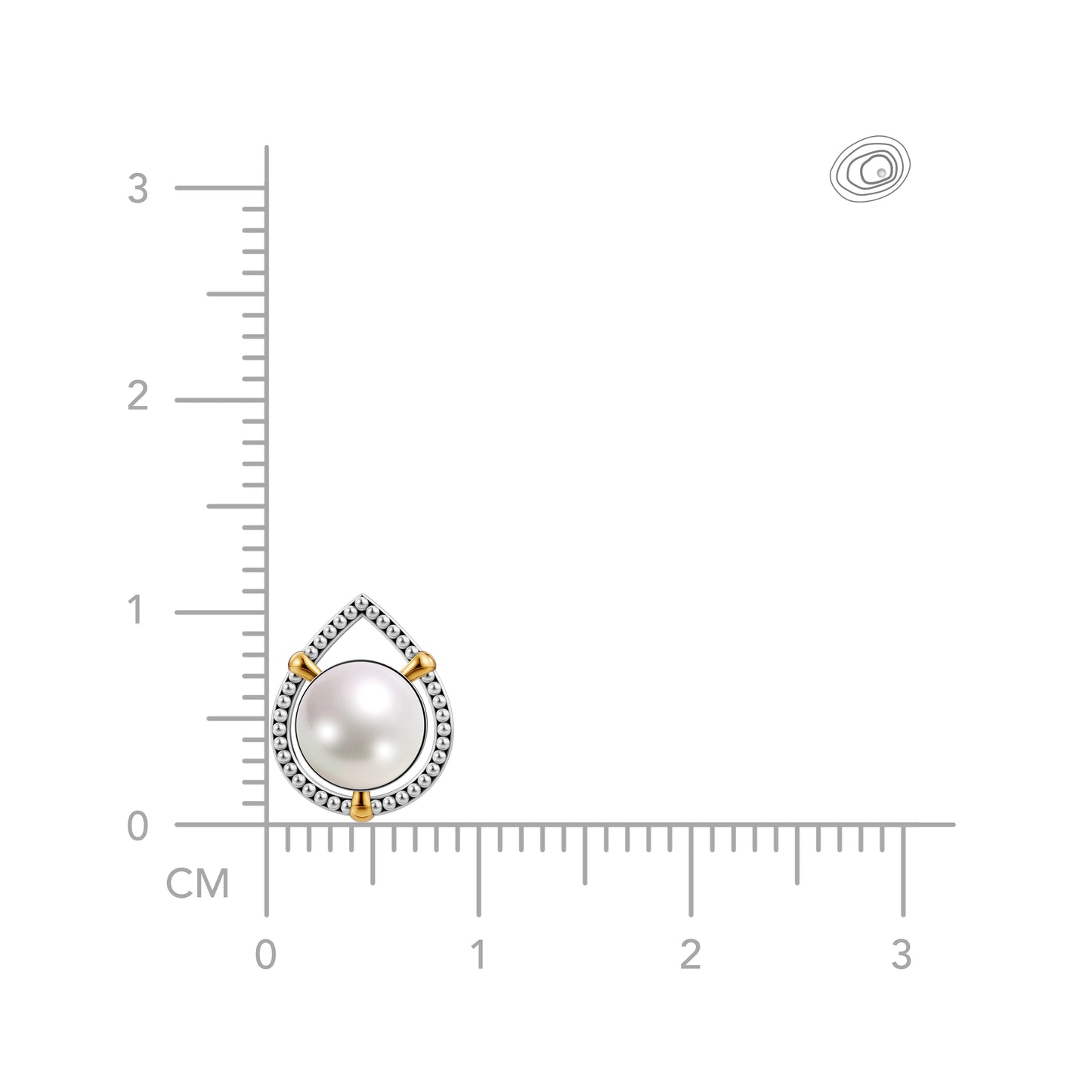 Isla Sira 92.5 Silver & Freshwater Pearl Dual-Tone Earrings