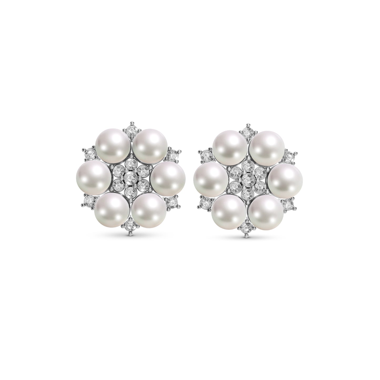 Timeless Pearl Kudi & 92.5 Silver Stud Earrings